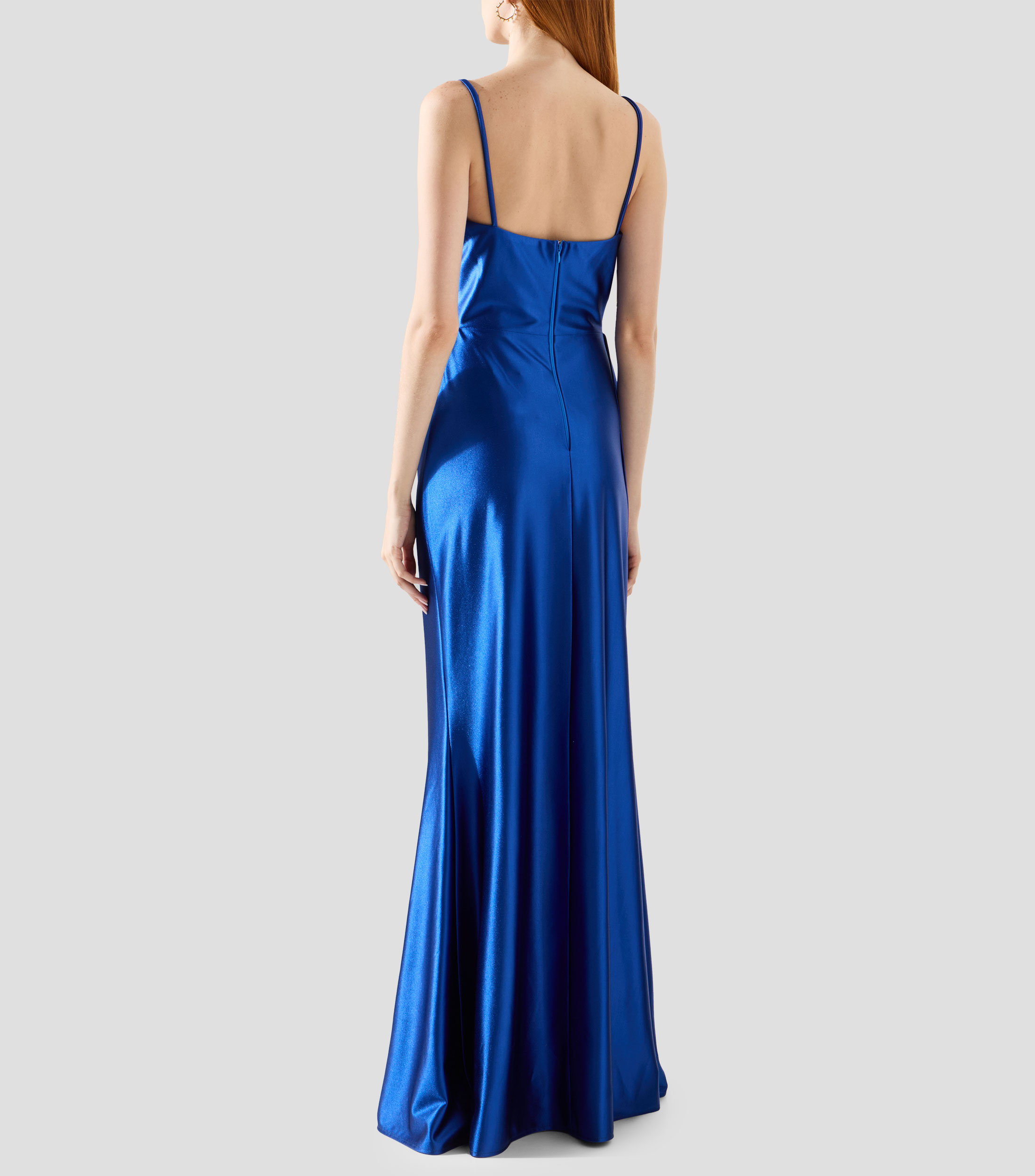 Vestido de fiesta liso sin mangas Mujer